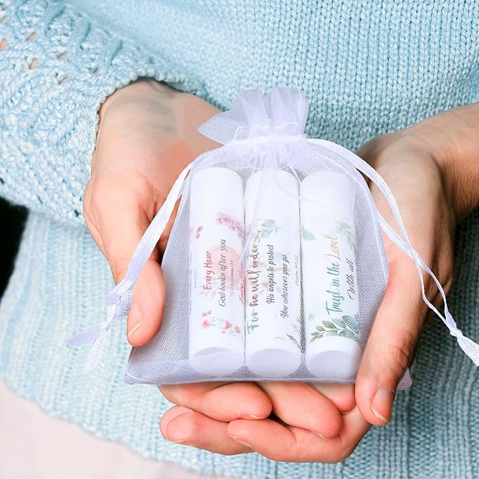 50 Pack Lip Balm Religious Floral