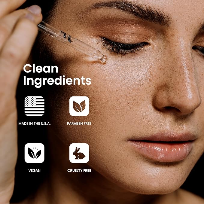 Mandelic Acid Serum 10% | Anti-Aging AHA Facial with Hyaluronic Acid | Targets Fine Lines, Dark Spots, and Wrinkles | Clarifies Acne and Stimulates Natural Collagen Production | 1 Oz Natural Outcome