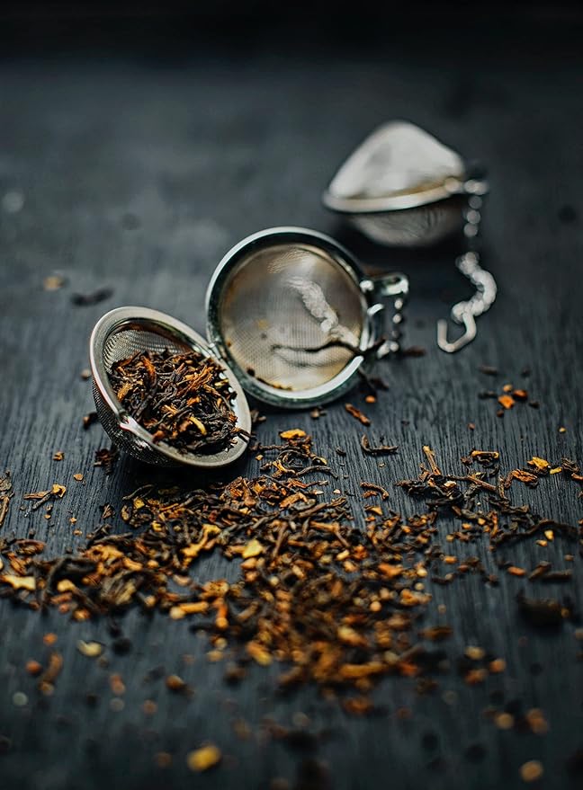 FIRE TEAS Organic Assam Breakfast Tea - Assam Black Tea, Cinnamon, Ginger, Cardamom, Cloves -