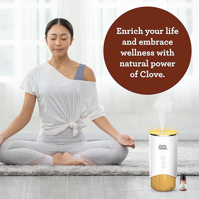GuruNanda Clove Essential Oil - Pure, Natural & Undiluted for Aromatherapy and Diffuser - 15 ml