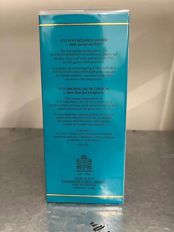 4711 Men's Eau de Cologne, 10 oz