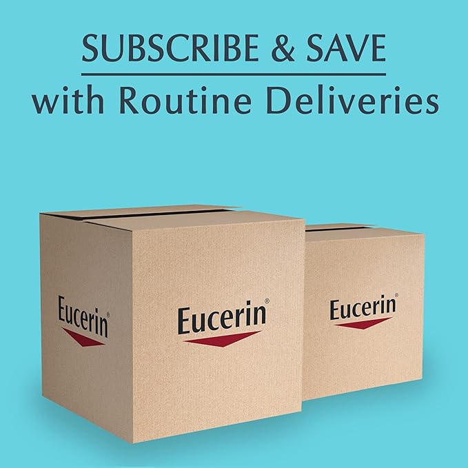 Eucerin Advanced Repair Unscented Body Lotion for Dry Skin (16.9 Fl Oz) + Advanced Cleansing Body and Face Cleanser for Sensitive Skin, Fragrance Free (16.9 Fl Oz)