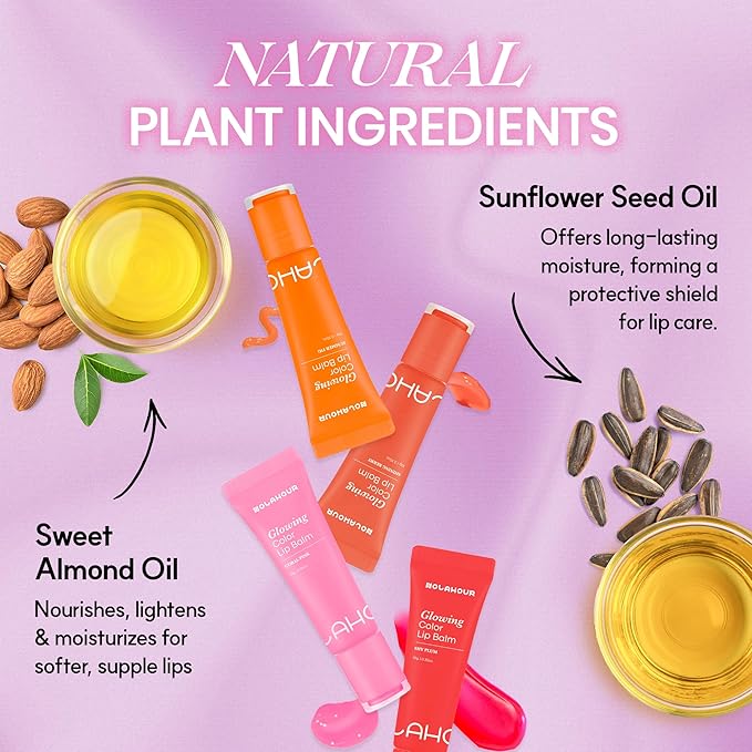 Glowing Color Lip Balm 0.35 Oz| Plum