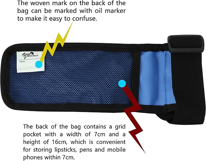 Massage Bottle Bag Massage Therapist Holster Massage Lotion Holster Massage Oil Holster（YR-1KD-Blue）