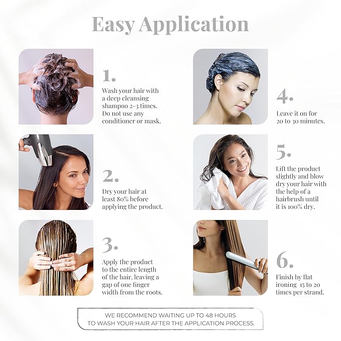 Expert Hair Sensation Straightening & Smoothing Kit :Texturizing Cream + Gold Repair Mask for Ultimate Hair Transformation- At Home Keratin Treatment for Straight, Silky, Moisturized Hair