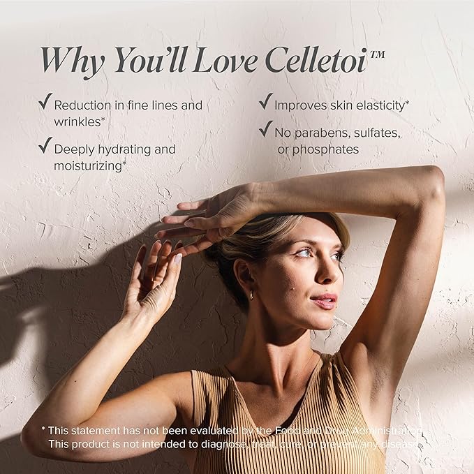 Celletoi® Restorative Eye Treatment - Vegan, Cruelty Free - Visibly Reduces Signs of Aging, Smooths Lines and Wrinkles - Diminishes Dark Circles and Puffiness - Leaping Bunny Certified - 0.5 fl oz