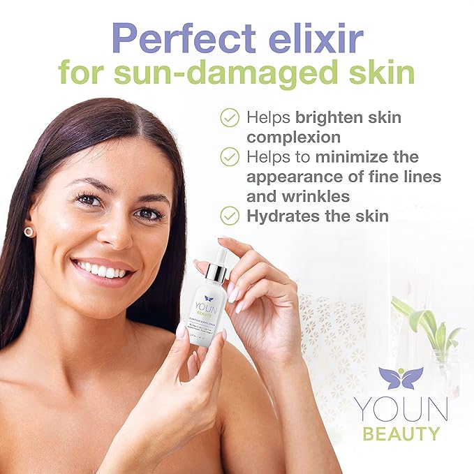 YOUN Beauty 20% Vitamin C Face Serum with Hyaluronic Acid, Ferulic Acid & Vitamin E by Holistic Plastic Surgeon Dr. Anthony Youn | Antioxidant Serum for Face for Skin Hydration, 60 ml