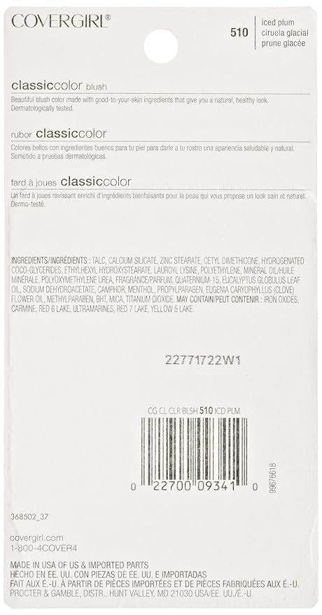 COVERGIRL Classic Color Powder Blush, Iced Plum (510) (Packaging May Vary)