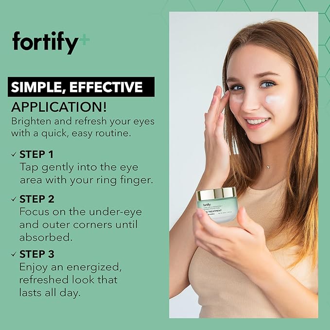 Fortify 9-in-1 Eye Treatment for Dark Circle & Barrier Protection - Dermatologist Tested - Anti-Aging Korean Skincare - 30ml / 1.0 Fl.Oz