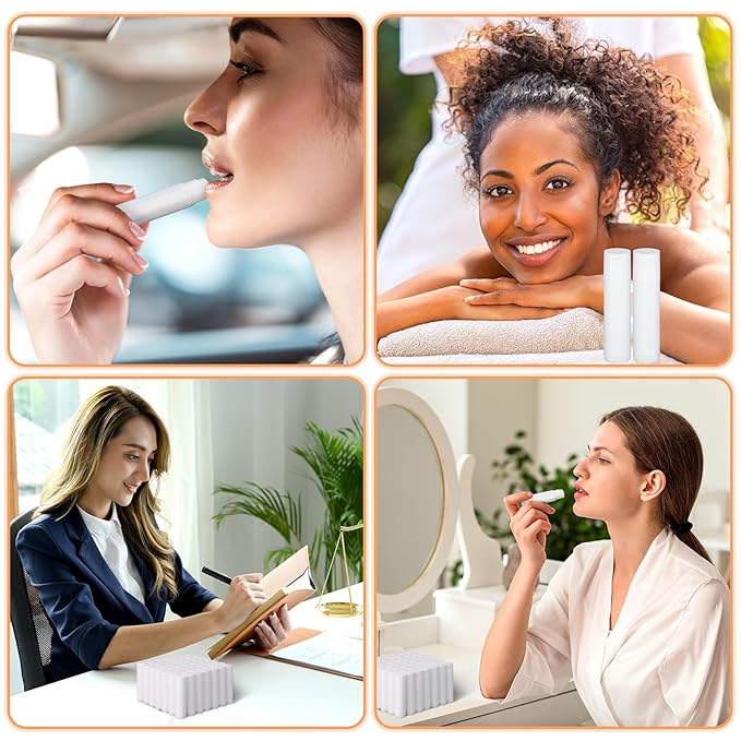 Demissle 300 Pcs Unlabeled Lip Balms Favors(Vanilla)