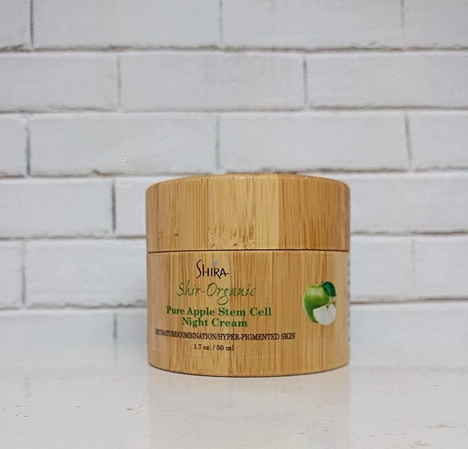 Shir-Organic Pure Apple Stem Cell Night Cream Lightweight Hyperpigmented Combination & Mature Skin Powerful Natural Source Skin Brighteners(15 ML)
