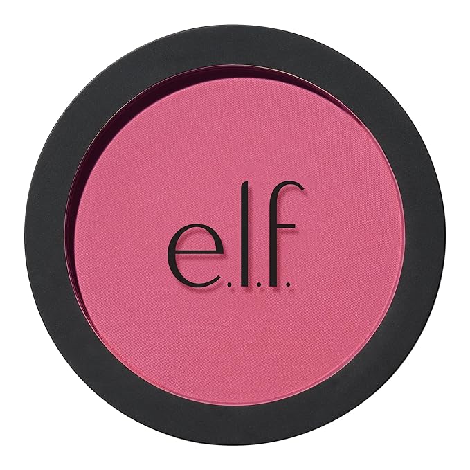 e.l.f. Primer-Infused Matte Blush, Long-Lasting, Lightweight & Buildable Powder Blush, Delivers A Matte Finish, Vegan & Cruelty-Free, Always Vibrant