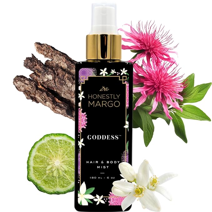 Goddess Hair & Body Mist (6 Oz) – Alluring Perfume for Women for Hair and Skin with Bergamot, Jasmine, Musk, Amber and Oud Scent – Luxury Hair Perfume for Women & Body Spray