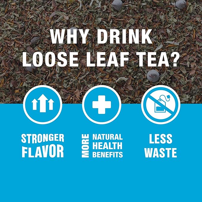 Tiesta Tea - Cocoa Mint Chill | Loose Leaf | Chocolate Peppermint Herbal Tea Blend with Rooibos | Non-Caffeinated | Brew Hot or Iced | Makes Up to 200 Cups | 12 Ounce Resealable Bulk Pouch