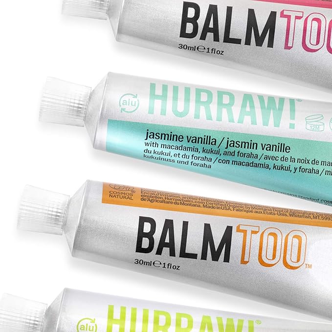 Hurraw! Balmtoo Squeezable Balm, Sandalwood Fir: Organic.
