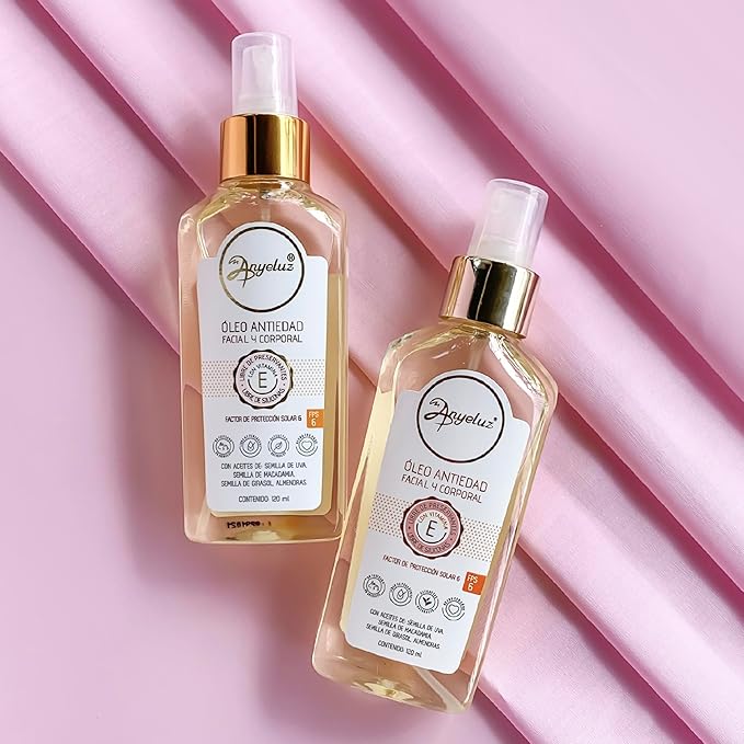 Anyeluz Anti-Aging Skin Oil, Dry Skin Moisturizer, Prevents Premature Aging, Expression Lines, and Stretch Marks, Paraben Free