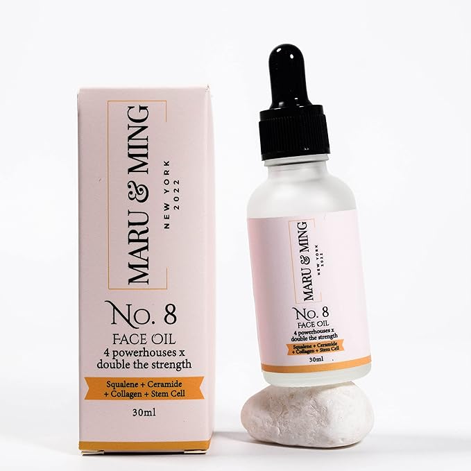 Maru & Ming No. 8 Face Oil with Collagen, Squalane, Ceramide, Collagen & Moringa 1 oz 1-Pack