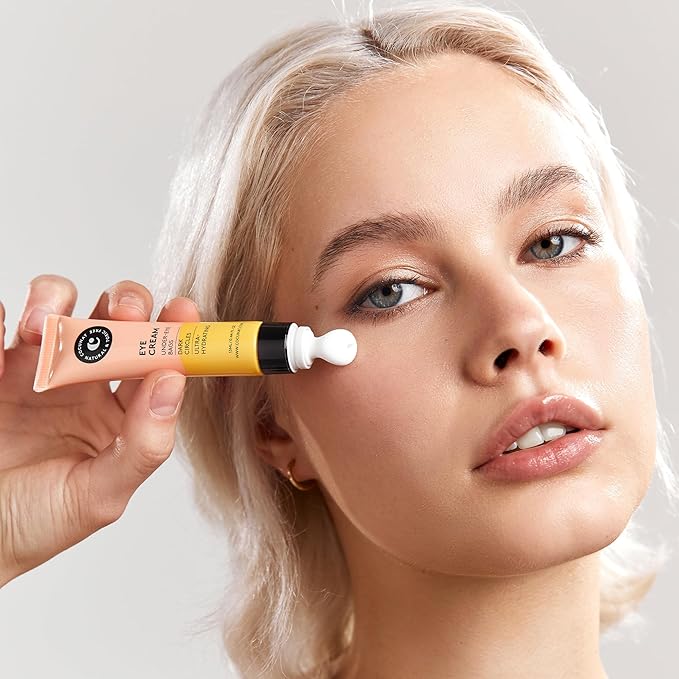 COCUNAT - Eye Contour Cream for Bags & Under-Eye Circles - Cold Effect Applicator - Visibly Reduces the Appearance of Bags - High Caffeine Content - For All Skin Types - 13 ml