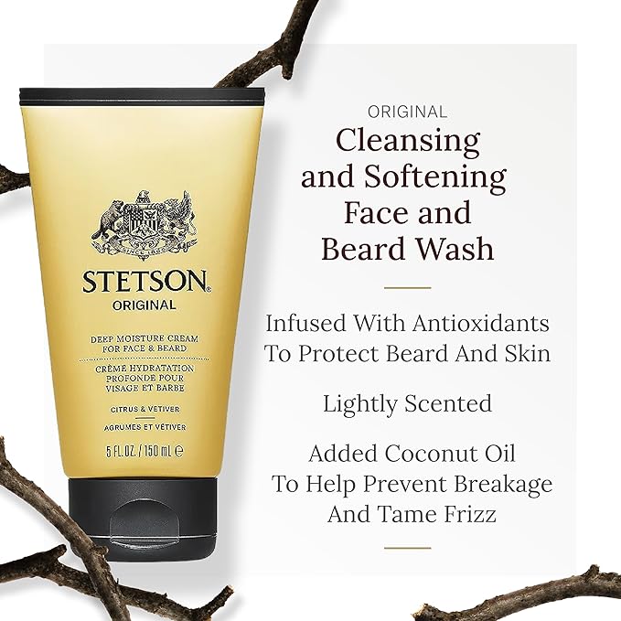 Stetson Original - Deep Clean Face & Beard Wash - 3 Pack