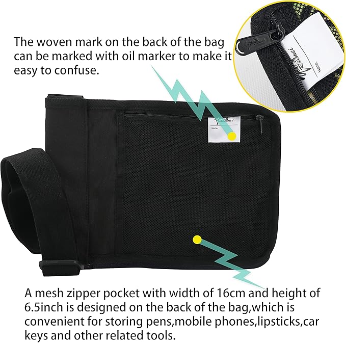 Massage Bottle Bag Massage Therapist Holster Massage Lotion Holster Massage Oil Holster（YR-2KD-Black）