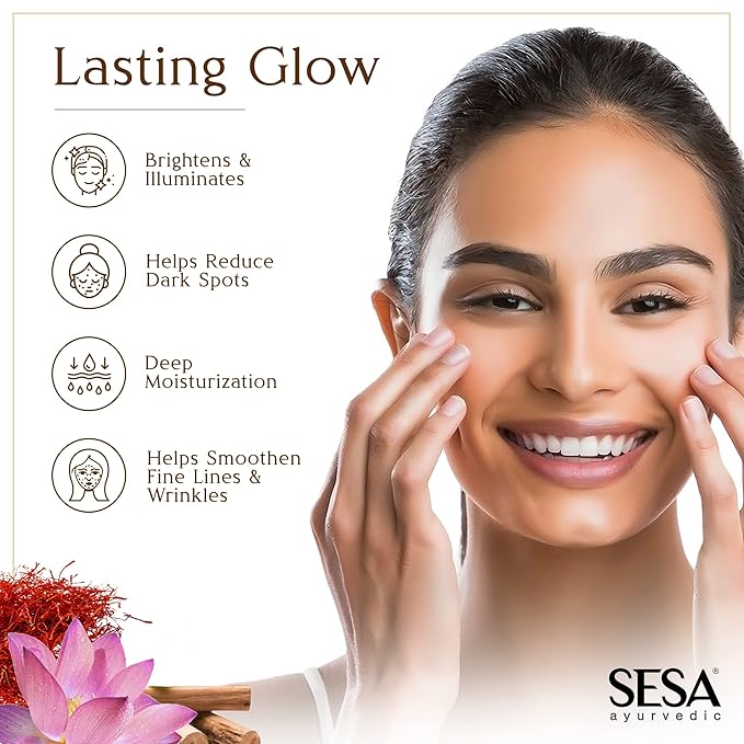 Kumkumadi Face Oil for Radiant& Glowing Skin Made with 100% Pure Kumkumadi Tailam Repairs Dull & Damaged Skin Provides Deep Moisturization Suitable for all Skin Types, 30ml or 1 Oz