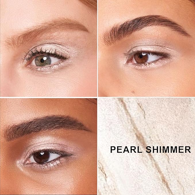 FV Cream Shimmer Eyeshadow Stick，Long Lasting & Waterproof, Multi-Use & High Pigment Eyeshadow Makeup Stick, Pearl Shimmer