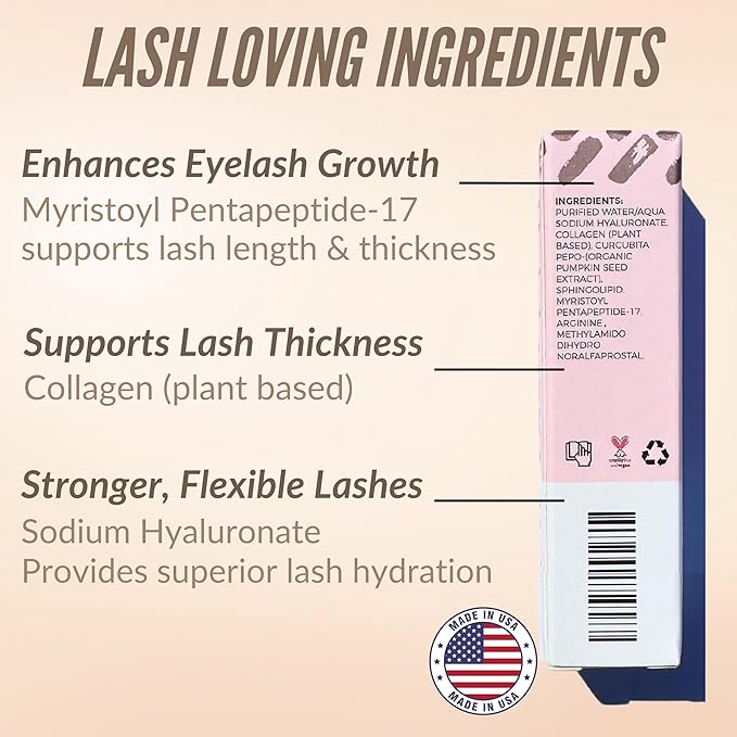 LeVaye Cosmetics Show Lash Eyelash Serum for Longer, Thicker, Gorgeous Looking Lashes, Cruelty Free Lash Serum