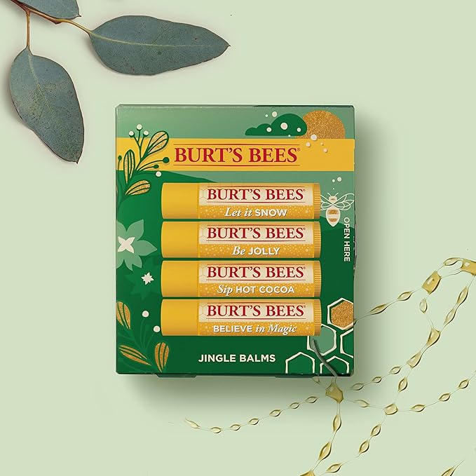 Burt's Bees Christmas Gifts, 4 Lip Balm