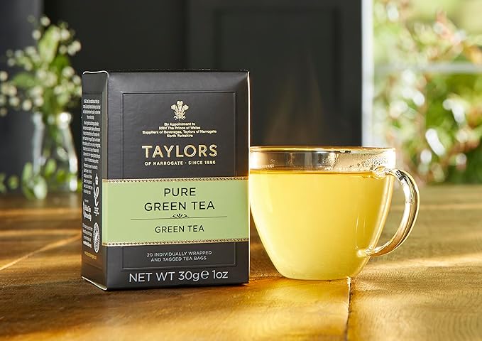 Taylors of Harrogate Pure Green Tea, 20 Count (Pack of 6)