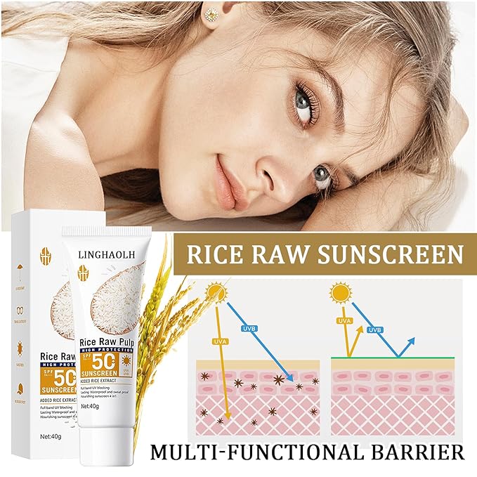 Face Body Rice Sunscreen SPF