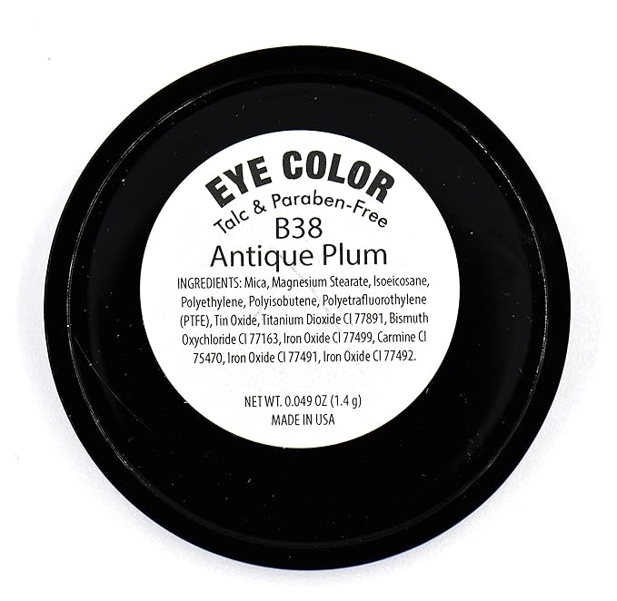 Antique Plum Light Purple Lavender Shimmer Pressed Powder Single Vegan Eyeshadow; Talc, Paraben & Cruelty Free