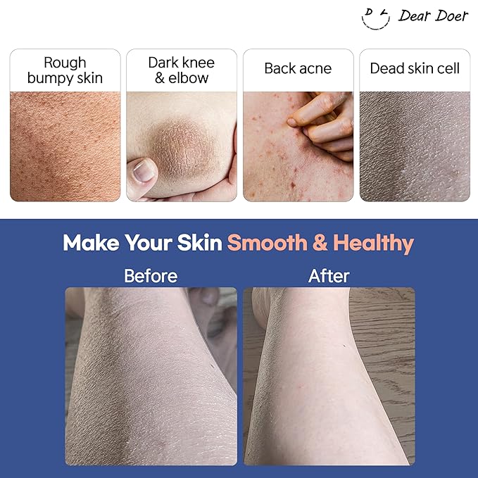 [Dear Doer] The Hidden Body Scrub & Wash in Tube - Moisturizing 2-in-1 Scrub Cleanser with Andes Salt, BHA for Bumpy Skin & Ingrown Hair, Tranquil Scent, Vegan, 3.38 fl oz (100 ml)