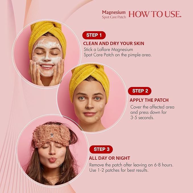 FreeGo Magnesium Acne Patches for Face. Blemish.Zit & Dark Spots from Post-Blemish, Acne .Zit. Self Dissolving,Hydrocolloid, Tee Tree oil & more (M 10pc)