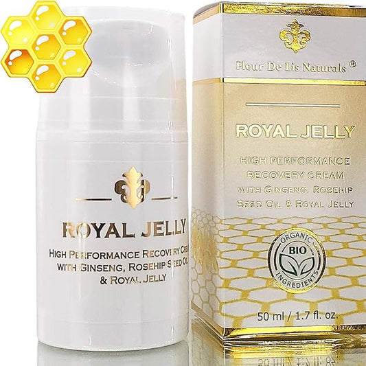 Face Cream Anti Aging Royal Jelly - Natural & Organic Ingredients, Face Moisturizer for Dry Skin, Anti Aging Cream for Face, Anti Wrinkle Cream for Women & Men – 1.7 oz