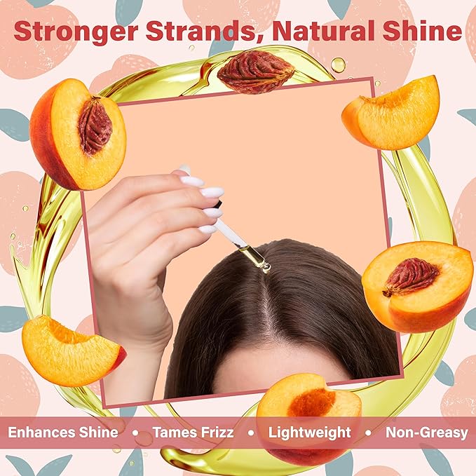 Peach Kernel Oil 16 oz. - 100% Pure and Natural Carrier Oil - Refined, Cooking, Skin, Hair, Body & Face Moisturizing