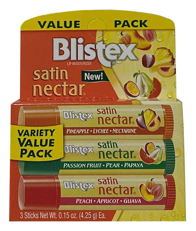 Blistex Satin Nectar Lip Moisturizer Variety Value