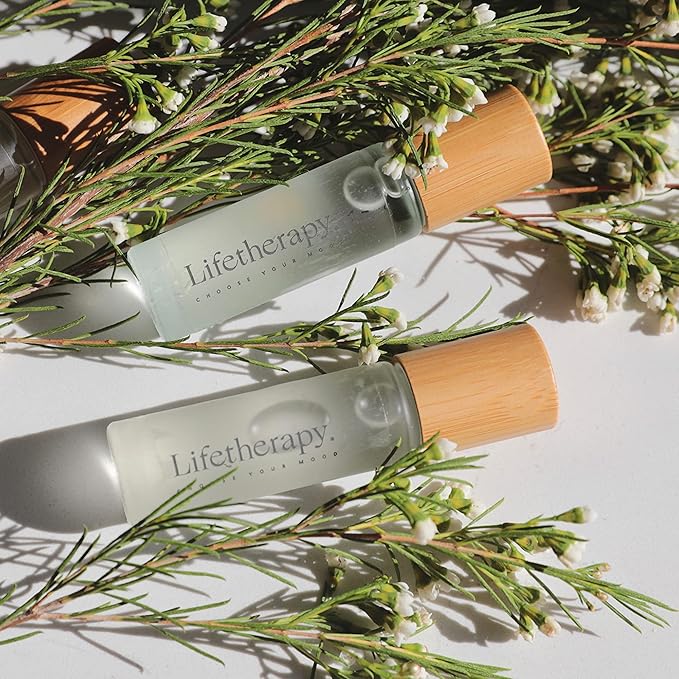 Lifetherapy Pulse Point Oil Roll-on– Energized | Alcohol free | Long lasting | Perfume | Clean, Skin-Loving Formula | Vegan & Gluten Free | Thoughtfully Crafted Fragrance for Self-Care 0.34oz./10ml