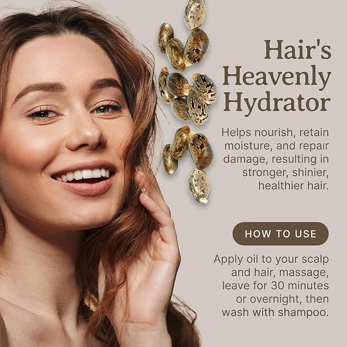 Bella Terra Oils - Black Castor Oil 2oz - Cold-Pressed Purity, A Beacon of Natural Beauty, Loaded with Beneficial Fatty Acids