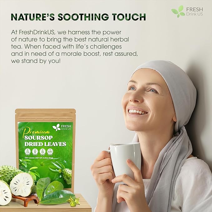 120+ Premium Soursop Graviola Dried Leaves, 120-130 Natural Leaves, Whole Soursop Leaves, Wildcrafted, Graviola, Soursop, Hoja Guanabana, Soursop Loose Leaf Herbal Tea, No Gluten, Vegan