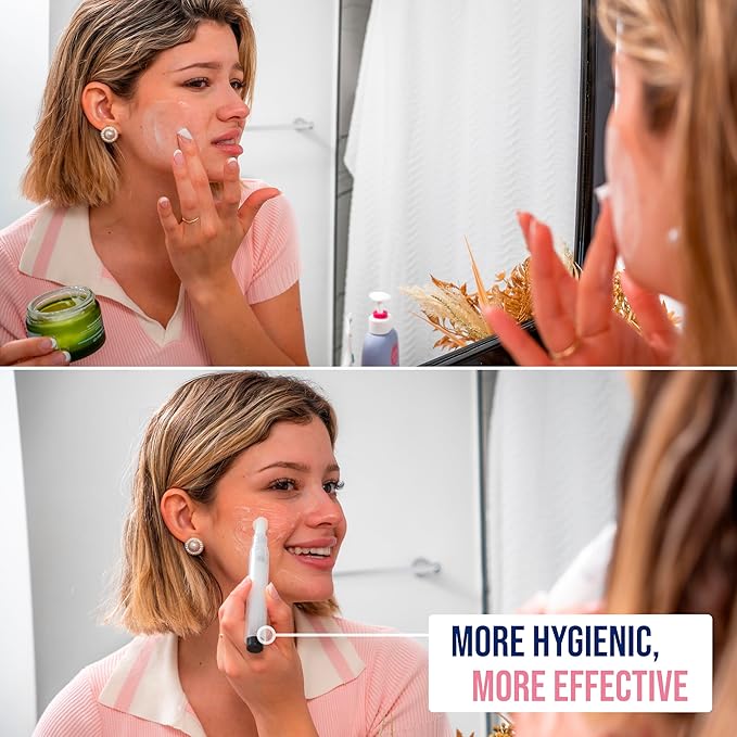 5 Refillable Beauty Applicator Pens_Multi-Use Empty Refillable Cuticle/Hair/Nail Oil Pen, Lip Gloss Tube Washable, Reusable Liquid Applicators for DIY Beauty_2 Syringes & Push Sticks