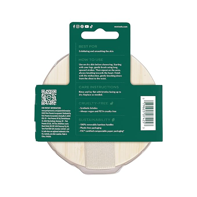 Ecotools dry body brush, cruelty-free