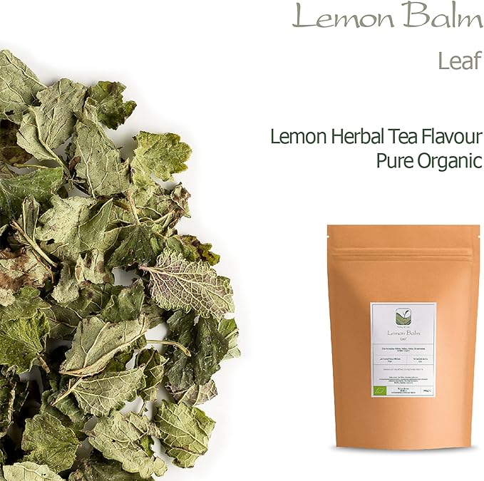 Lemon Balm Organic Loose Leaf - Sweet Lemony - Dried Mellisa Officinialis - Organic Lemon Balm Tea Lemonbalm Tea Lemin Lemon Leaves Lemon Balm Loose Tea Lemon Balm Leaves Loose Leaf Lemon Balm