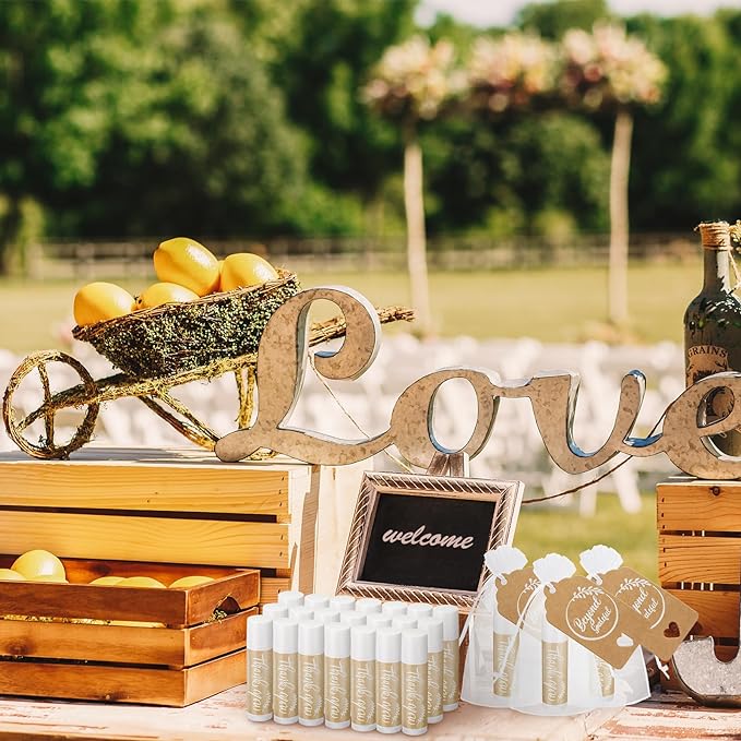 50 Set Thank You Lip Balm Bridal