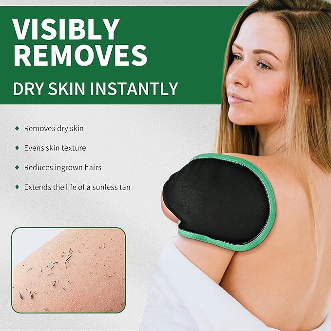 2 pcs deep exfoliating glove