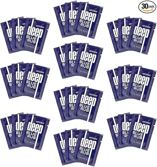 doTERRA Deep Blue Rub Sample Packets of 2-ml Each, 30-Packets Total