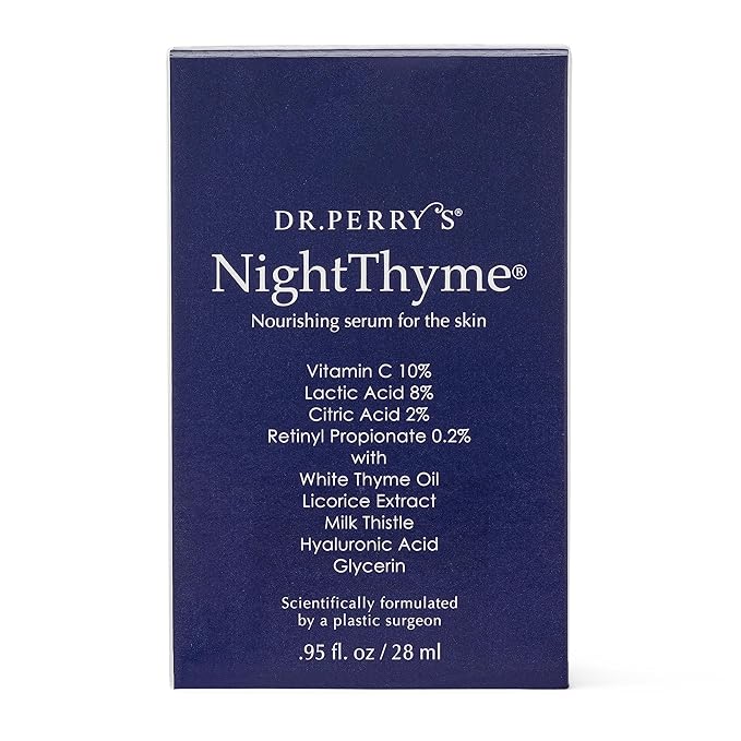 Dr. Perry's NightThyme Skin Nourishing Serum with Vitamin C and Hyaluronic Acid