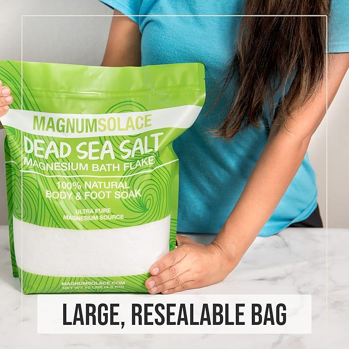 Pure Magnesium Bath Flakes & Magnesium Oil - 100% Natural Relief (3 Item Bundle)