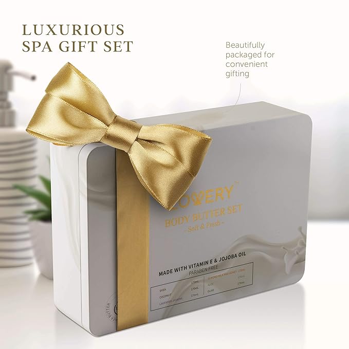 Mothers Day Gifts, Whipped Body Butter Scented Body Lotion Set - 36oz Beauty Spa Gift Set for Women & Men, Aromatherapy Shea Butter Lotion Moisturizing Cream, Mom Birthday Gift Box, Self Care Package