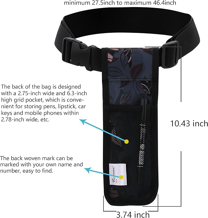 Massage Bottle Bag Massage Oil Holster Lotion Holster Massage Therapist Massage Oil Holster Massage Lotion (TH1KD-Ash Leaves)