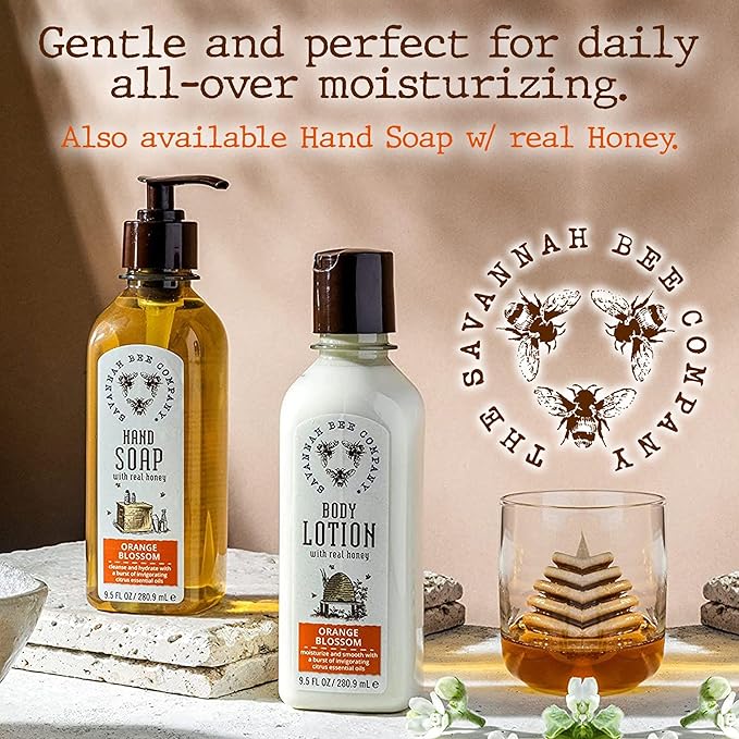Savannah Bee Company Honey Body Lotion - All Natural Body Lotion for Women and Men